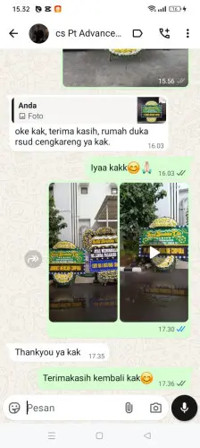 Testimonial Papan Bunga Pernikahan cigoong utara