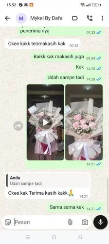 Testimonial Buket Bunga cigoong utara