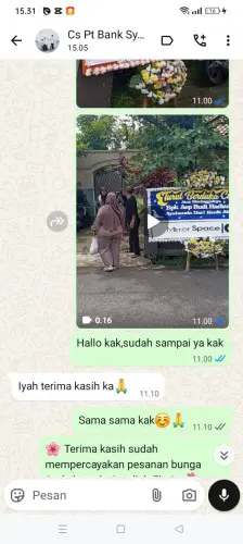 Testimonial Papan Bunga cigoong utara